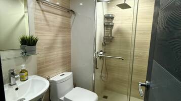 Towels, soap, toilet paper