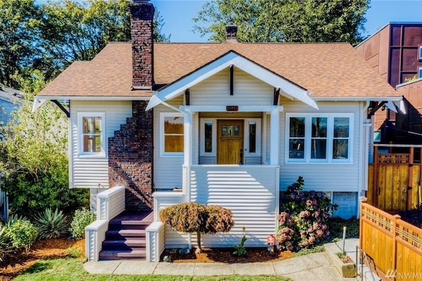 Craftsman house with original detailing.