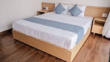 Deluxe tweepersoonskamer, balkon, uitzicht op tuin