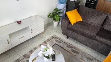 Estúdio luxo, vista para a cidade | Área de estar