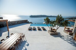 Pool - Villa Altairia, Divine Sea Views, Private Infinity Pool, Furnished Terrace,. (Crete)