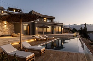 Pool - Villa Eirenis, Divine Sea Views, Private Infinity Pool, Furnished Terrace,. (Crete)