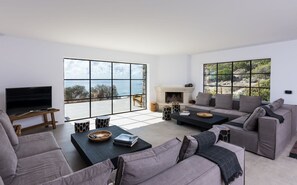 TV - Villa Terrissa, Divine Sea Views, Private Pool, Furnished Terrace, Arvi (Crete)