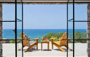 Terrace/patio - Villa Terrissa, Divine Sea Views, Private Pool, Furnished Terrace, Arvi (Crete)