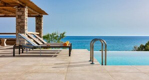 Pool - Villa Terrissa, Divine Sea Views, Private Pool, Furnished Terrace, Arvi (Crete)