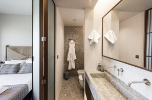 Shower, towels, soap, shampoo - Villa Aurivis, Divine Sea Views, Private Infinity Pool, Furnished Terrace,. (Crete)