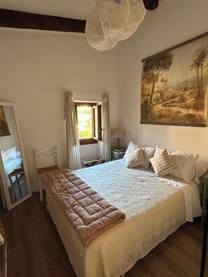 3 bedrooms, iron/ironing board, travel crib, WiFi - Top floor, 3 double bedrooms, roof top, fabulous sea, mountain and village views (Santa-Reparata-di-Balagna)