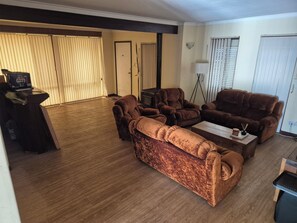 Living area - The little house that could
Lots of space for activities
Furnished in boatwood (Armadale)