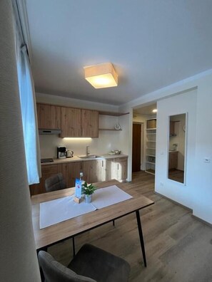 Studio Apartment Möselalm | Eget kjøkken | Høy barnestol
