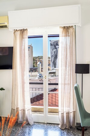 Stadsutsikt från boendet