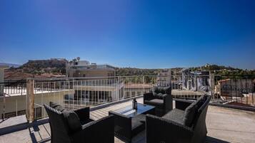 Double Room, City View | Terrace/patio