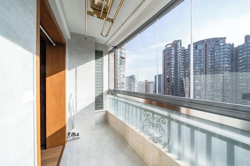 家庭套房, 廚房, 城市景 | 陽台