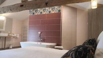 Deluxe tweepersoonskamer, uitzicht op tuin