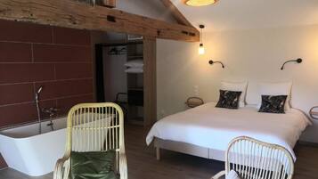 Deluxe tweepersoonskamer, uitzicht op tuin