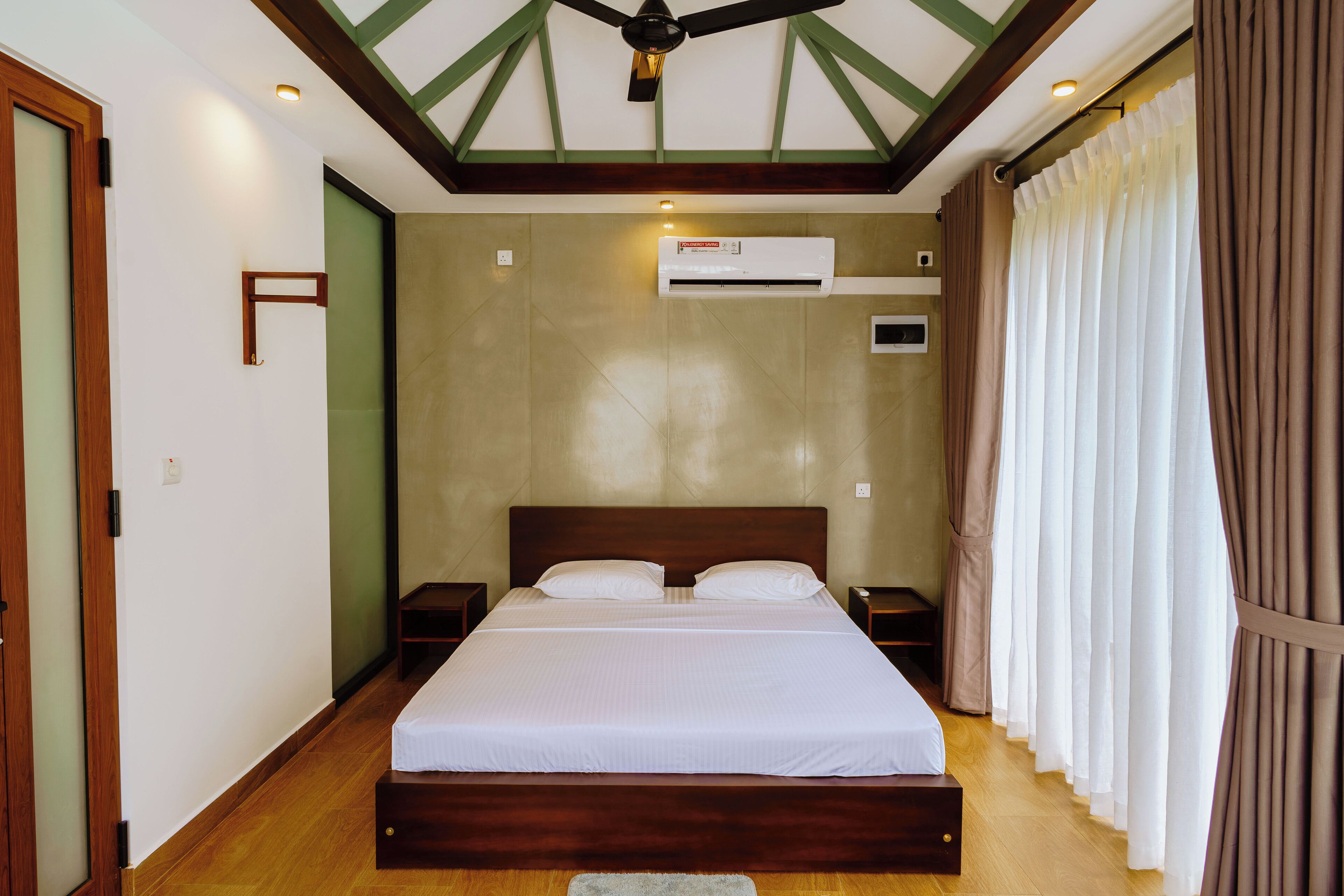 Habitación doble familiar, vista al jardín