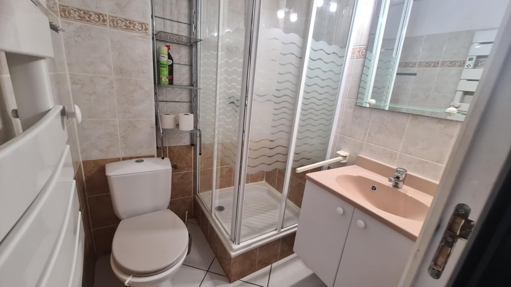 Towels, soap, toilet paper