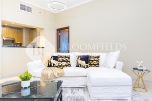 Apartment, Balcony | Living area - Bloomfields Supreme 2 Br Ajwan Soul (Abu Dhabi)