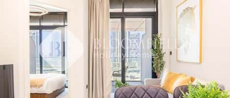 公寓, 阳台, 城市景观