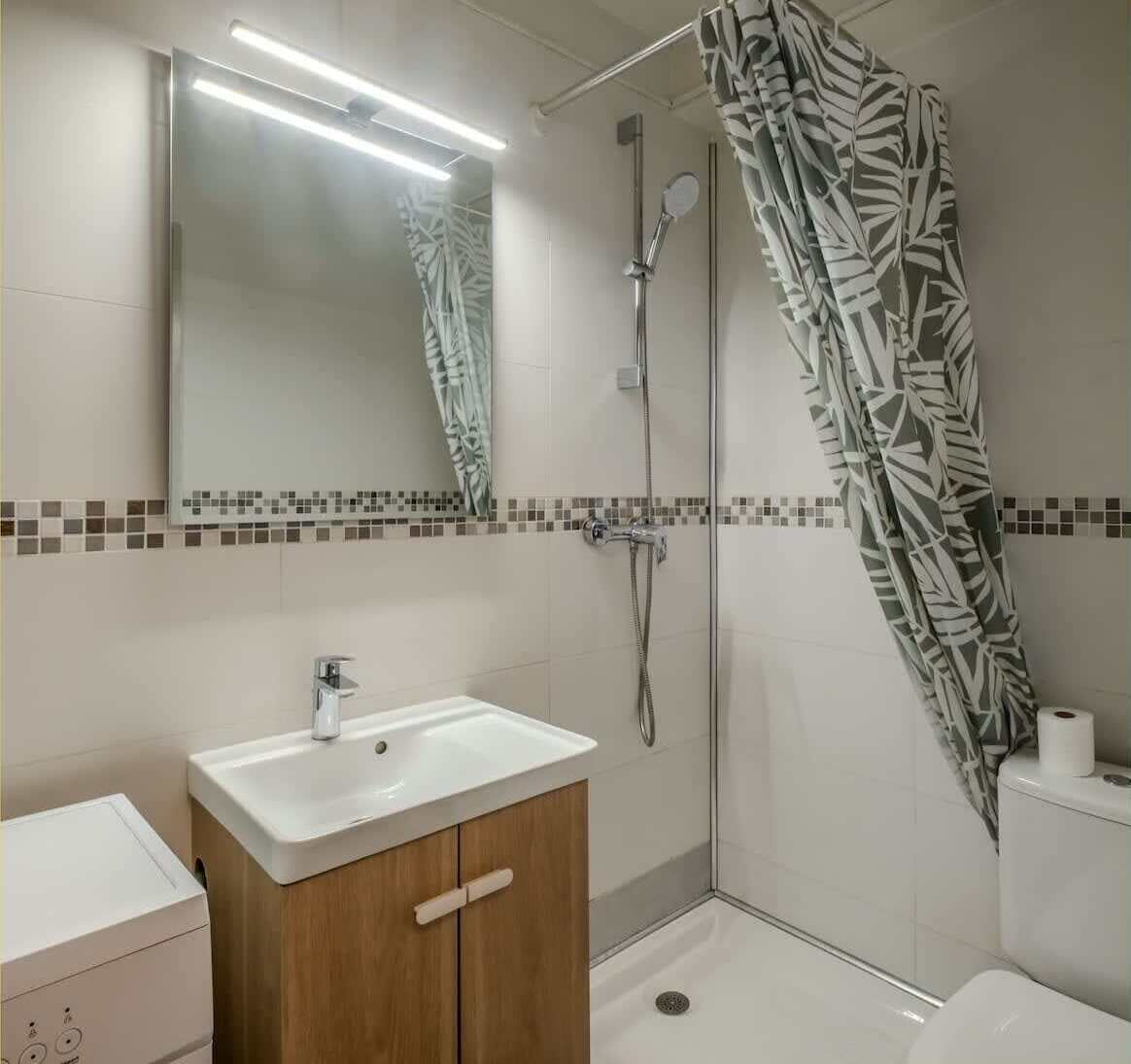 Shower, hair dryer