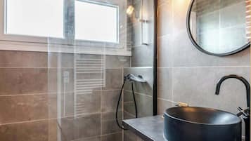 Shower, hair dryer