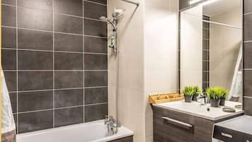 Shower, hair dryer