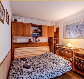 1 bedroom, bed sheets - Le Soleil Blanc I T2 I Montriond (Montriond)