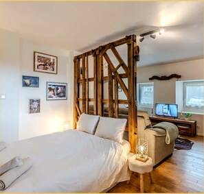 1 bedroom, iron/ironing board, WiFi, bed sheets - L'Etable de Larringes (Larringes)