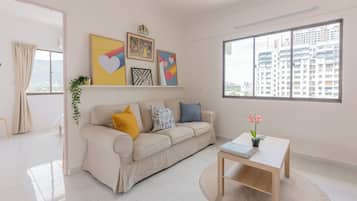 Comfort-Apartment, Bergblick | Wohnbereich