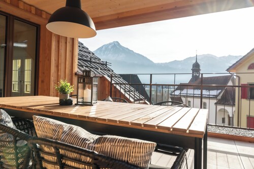 Pilatus Nest - Lucerne - Mountains - Lake - Interlaken - Terrace - Bright & modern