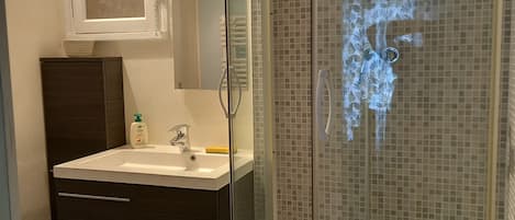 Shower, hair dryer