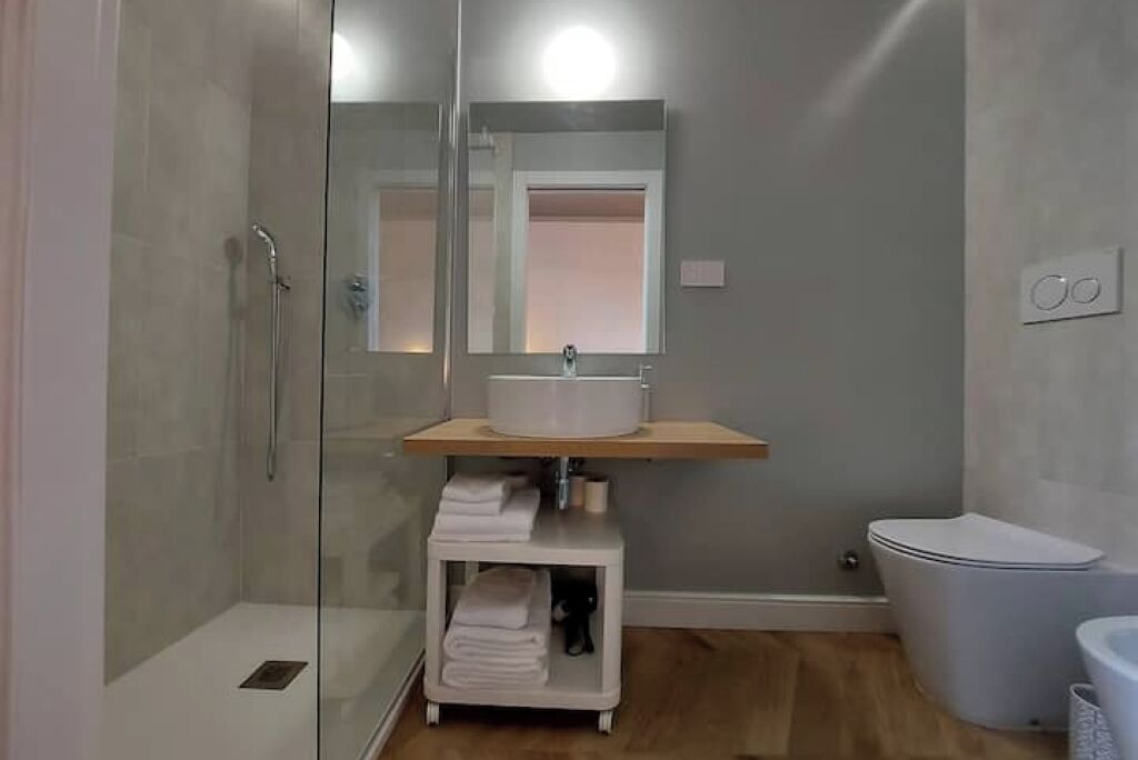 Ducha, secador de pelo, bidet, toallas