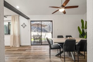 Dining - The Orange Doors - Two Homes - Plunge Pool (Austin)