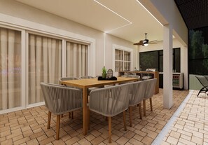 Outdoor dining - Amazing Themed 07 Bedrooms at Solara Resort (Kissimmee)