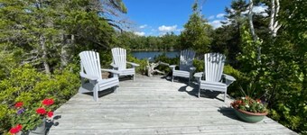 Private island with cabin in Grand Lake Stream. Mainhouse can also be included.