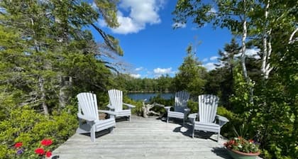 Private island with cabin in Grand Lake Stream. Mainhouse can also be included.