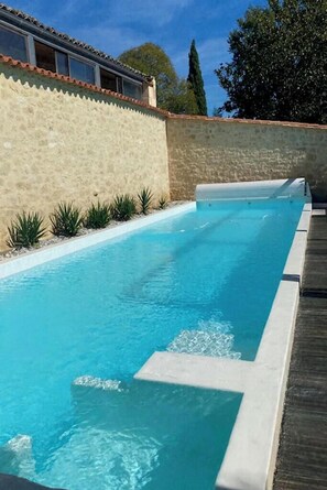 Outdoor pool, a heated pool - Country house near St Emilion (Montcaret)