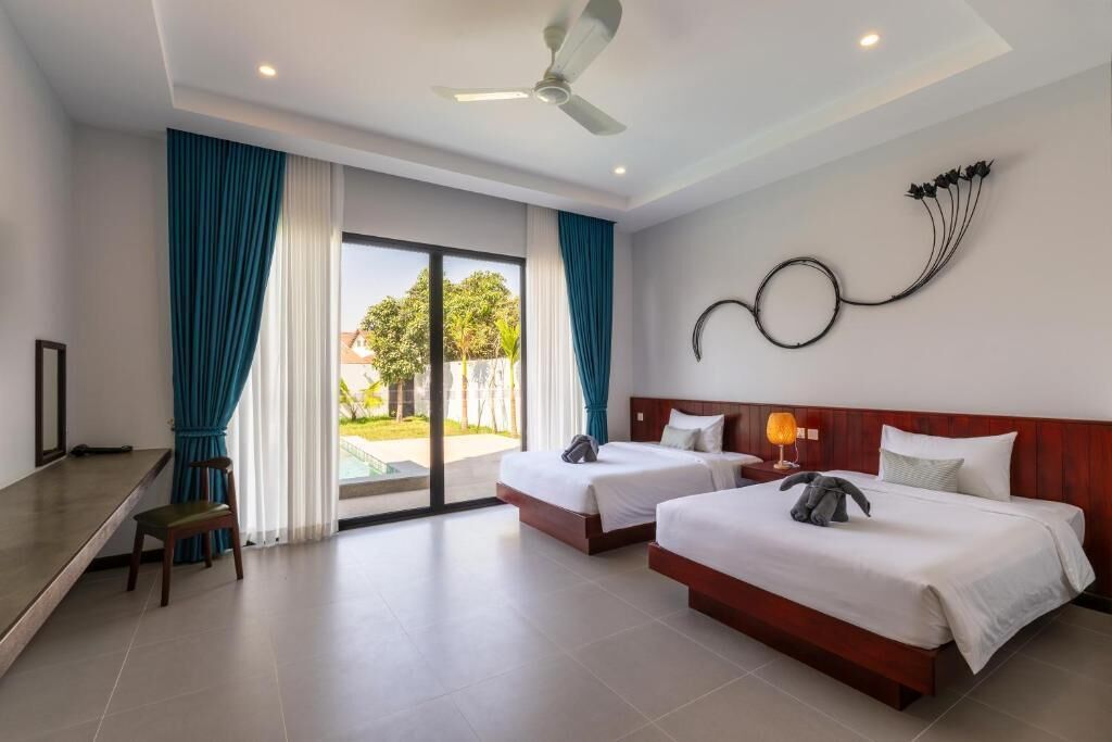 Villa Deluxe, 5 chambres, balcon, vue piscine