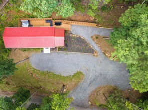 Exterior - Private & Modern Creekside Cabin w/ Hot Tub and Fire Pit - Great Location! (Cherry Log)