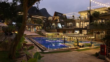 Front of property – evening/night