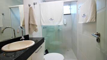 Apartamento exclusivo, sacada, vista para a cidade | Banheiro