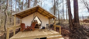 Nature Immersed Glamping Tent at Kerr Lake — "The Haven"