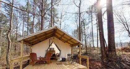 Nature Immersed Glamping Tent at Kerr Lake — "The Haven"