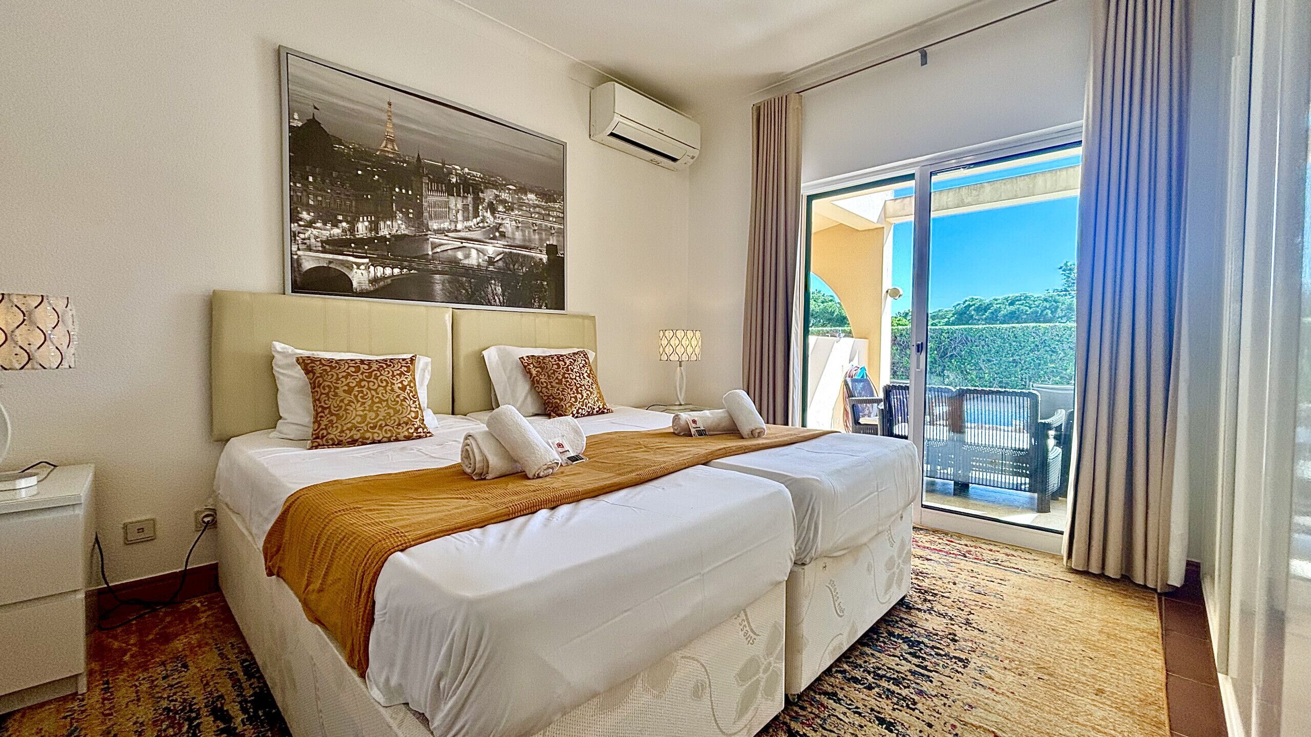 3 habitaciones y ropa de cama 
