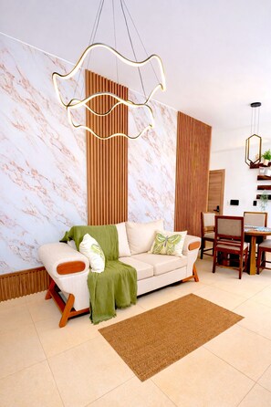 Living area - Stylish Cap Cana Apartment • Pool, Gym & Beaches (Punta Cana)
