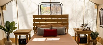 Nature Immersed Glamping Tent at Kerr Lake — "The Refuge"