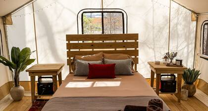 Nature Immersed Glamping Tent at Kerr Lake — "The Refuge"