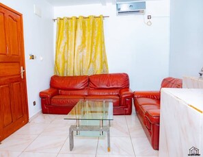 Studio Deluxe, balcon | Coin séjour