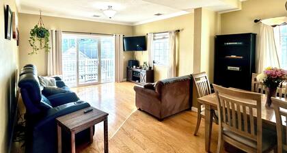 Spacious 2-bedroom, 2 bathroom, 2 car parking just steps to beach.