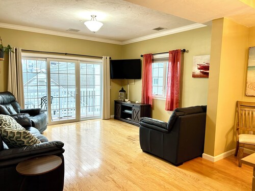 Spacious 2-bedroom, 2 bathroom, 2 car parking just steps to beach.