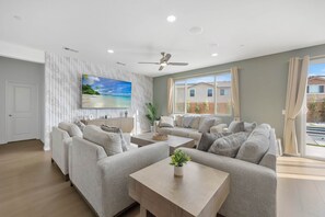 Living area - Desert Resort Game Room Heated SwimUpBar Geyser (Coachella)